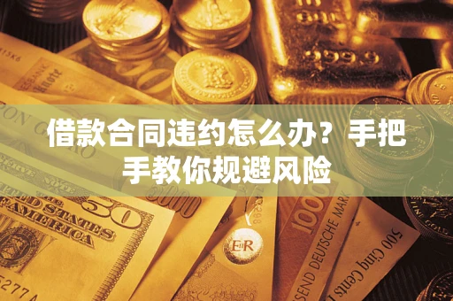 济南借款合同违约怎么办？手把手教你规避风险