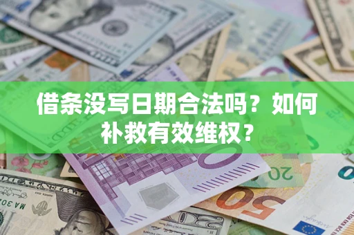济南借条没写日期合法吗？如何补救有效维权？