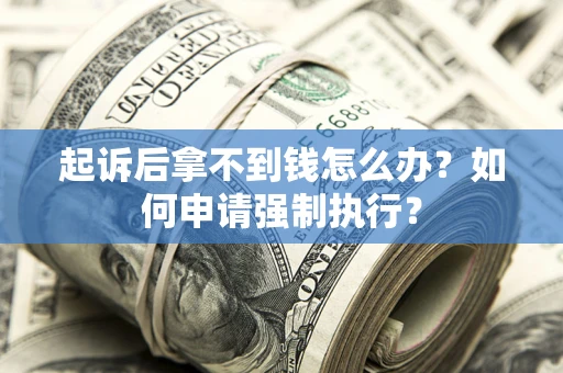 济南起诉后拿不到钱怎么办？如何申请强制执行？