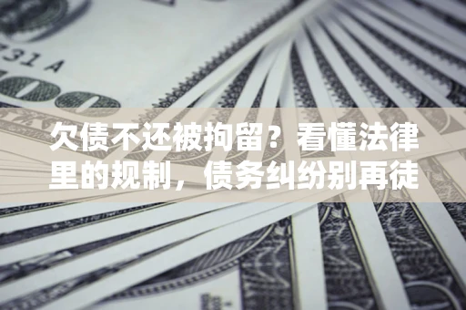 济南欠债不还被拘留？看懂法律里的规制，债务纠纷别再徒劳奔波
